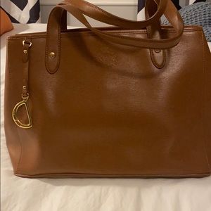 RALPH LAUREN BROWN LEATHER BAG